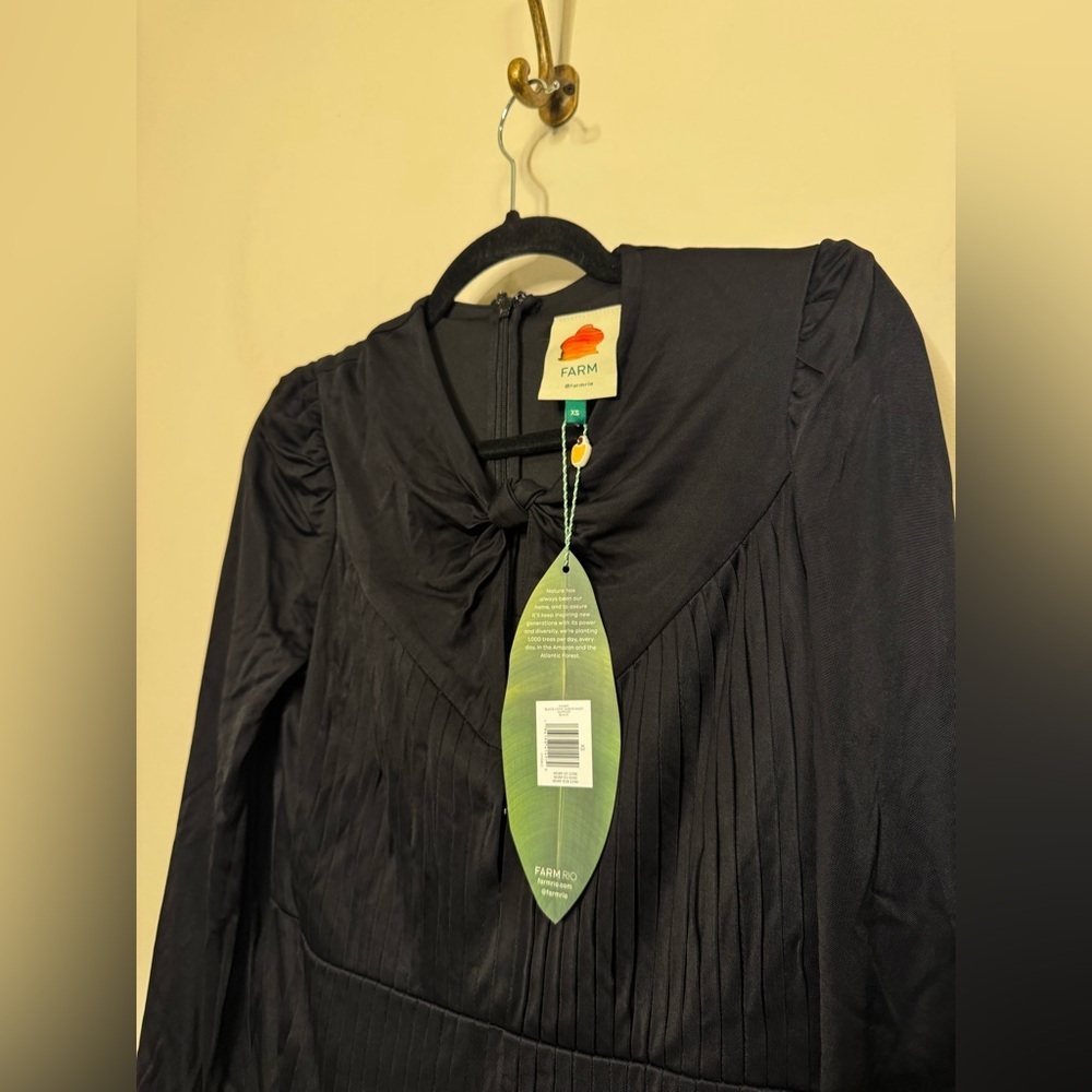 FARM Rio Black Long Sleeve Knot Jumpsuit - Picture 8 of 10